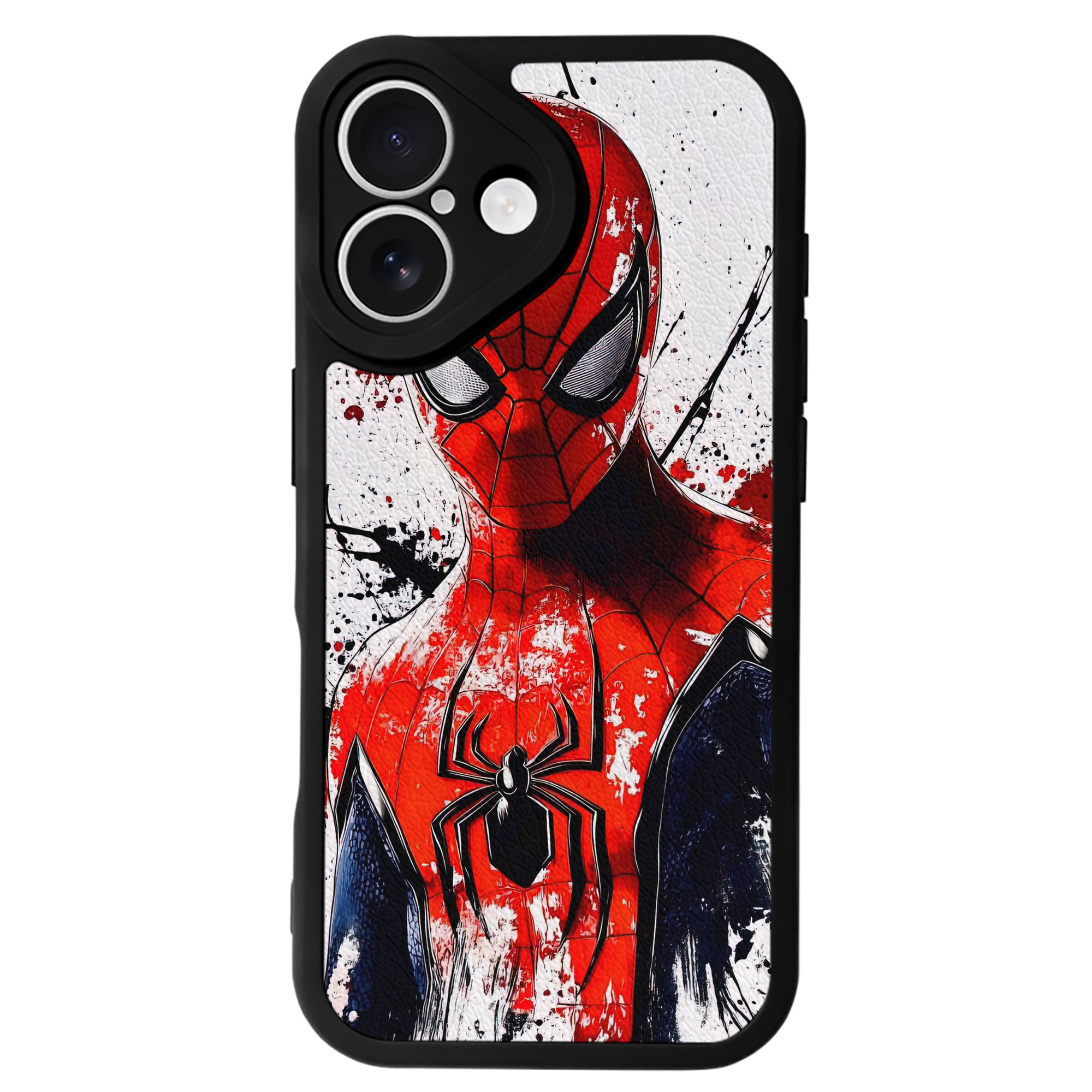 Spider Man スパイダーマン 【iPhone 16シリーズ対応】シリコンスマホケース（レザー調） 材質：シリコン